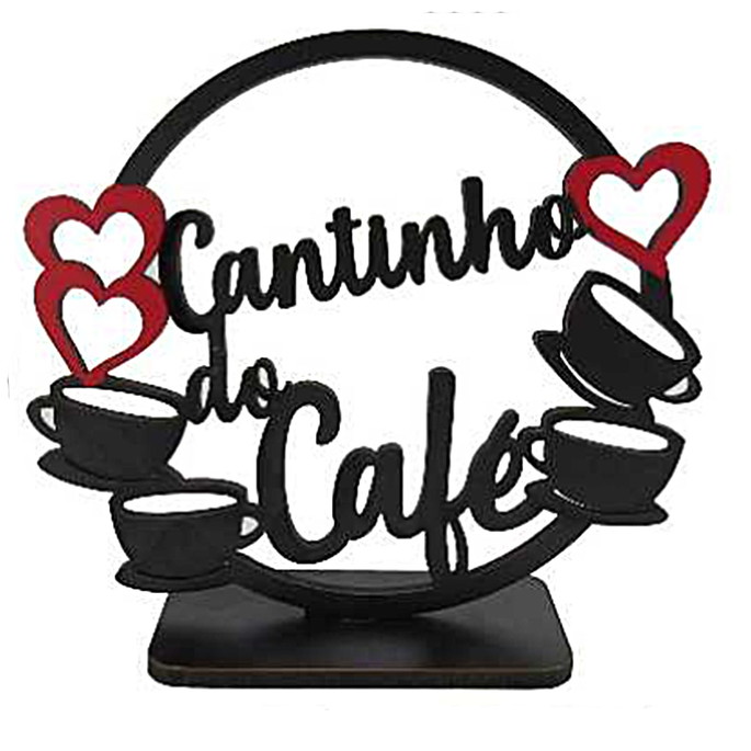 Imagem 1 - Enfeite Palavra de Mesa Cantinho do Café com Arco com Base