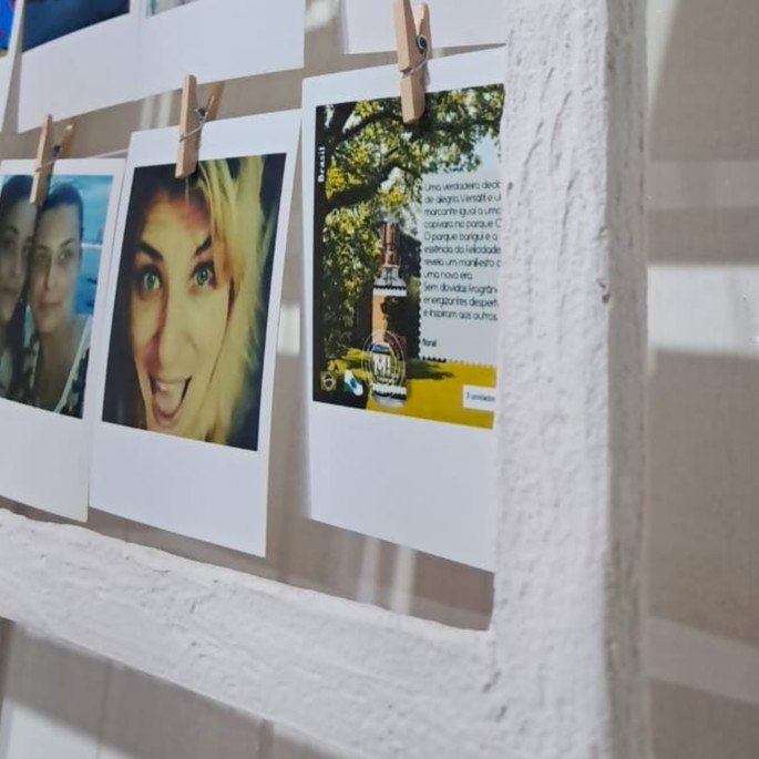 Imagem 4 - Memory Quadro Boho com Polaroids 70x50