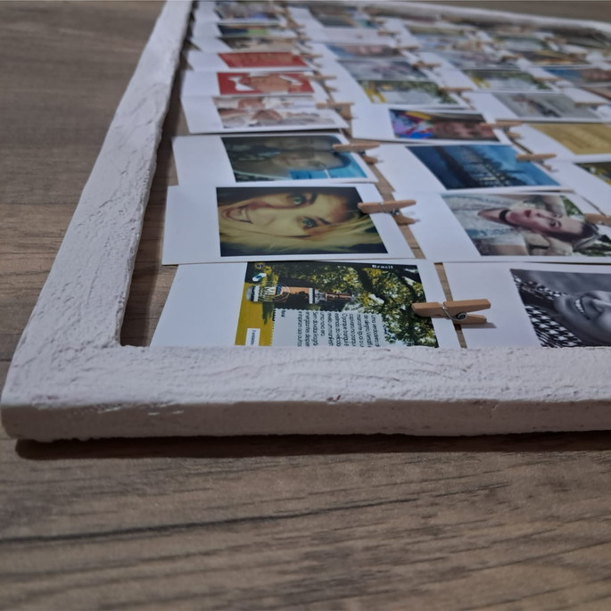 Imagem 5 - Memory Quadro Boho com Polaroids 70x50