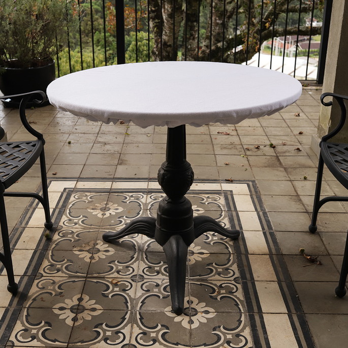 Imagem 1 - Capa de Mesa Quadrada Moletom com Elástico - 80x80cm,algodão