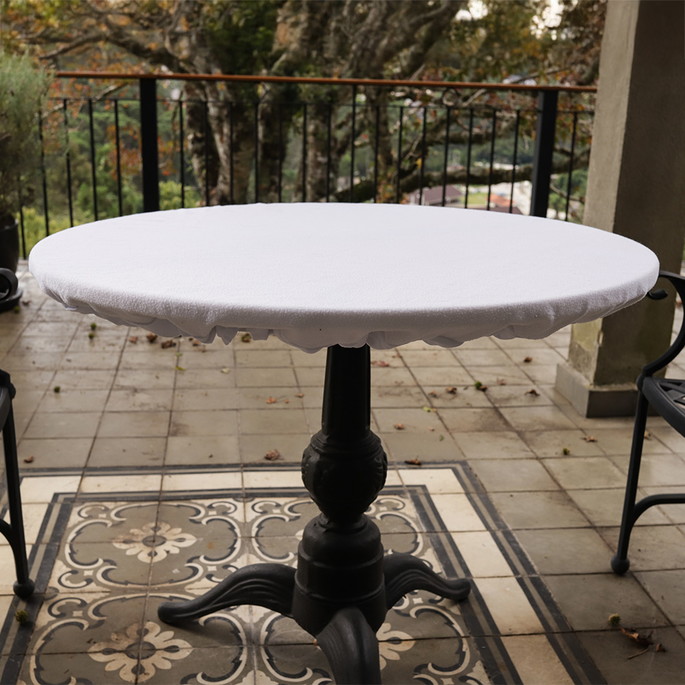 Imagem 2 - Capa de Mesa Quadrada Moletom com Elástico - 80x80cm,algodão