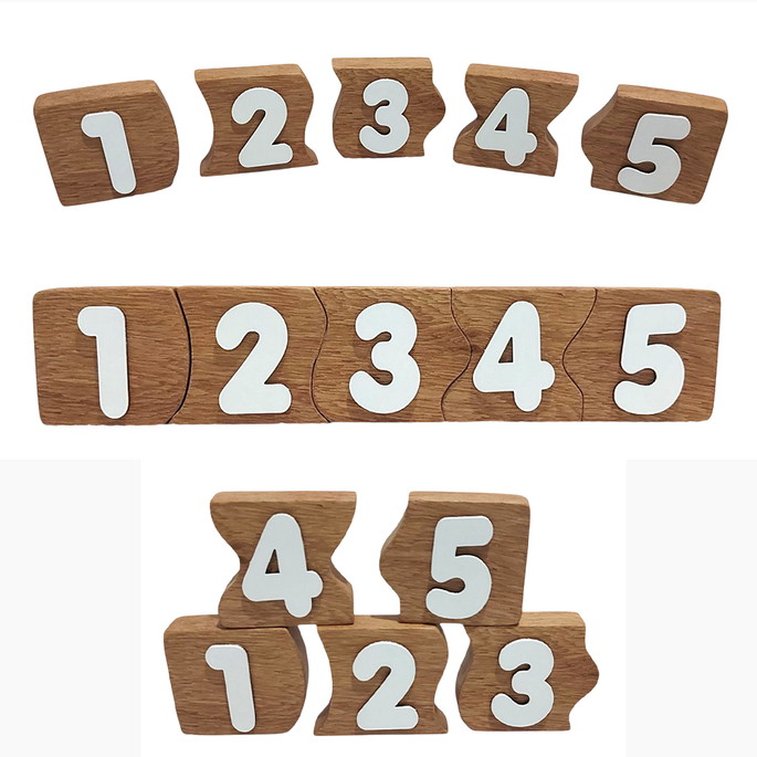 Imagem 2 - Blocos com Números Cubos com Números Blocos Numerais