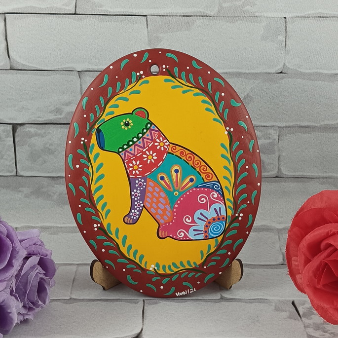 Imagem 1 - Quadro Capivara Mexicana Alebrije C.2985