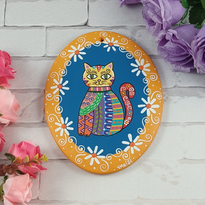 Imagem 2 - Quadro Gato Mexicano Alebrije C.2986