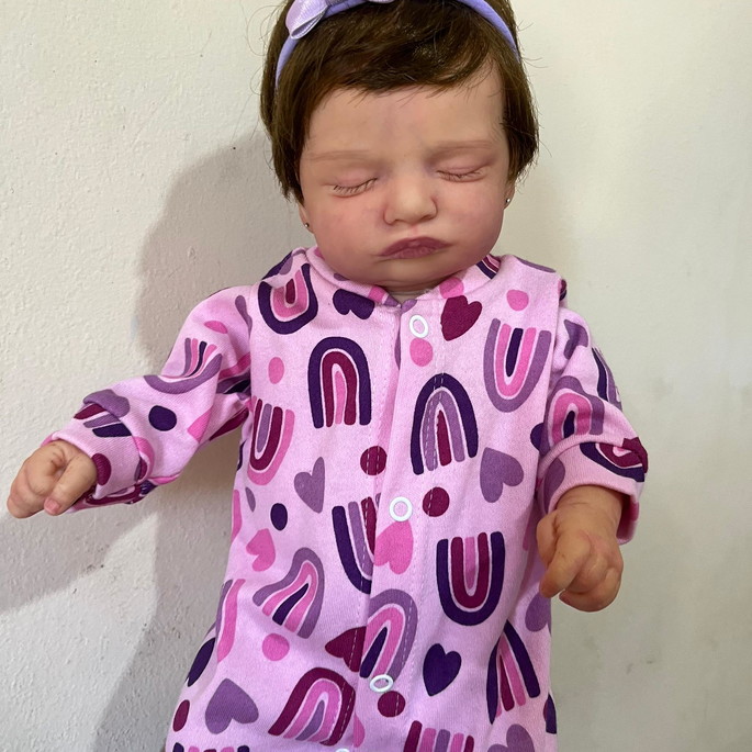 Imagem 1 - Bebe Reborn Menina Pode Banho Corpo Vinil Realista