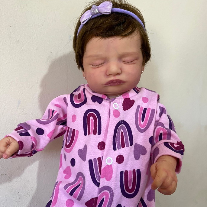 Imagem 2 - Bebe Reborn Menina Pode Banho Corpo Vinil Realista