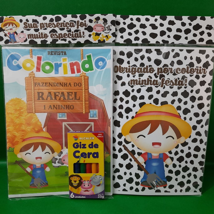 Imagem 1 - Kit Colorir com Giz Fazenda