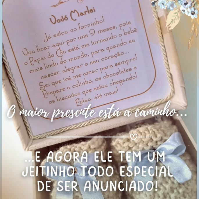 Imagem 1 - Anúncio de Gravidez - Pai, Avós, Tios, Irmão Velho (cod02)