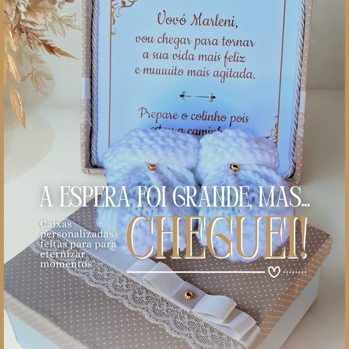 Imagem 1 - Anúncio de Gravidez - com Sapatinho (cod10)