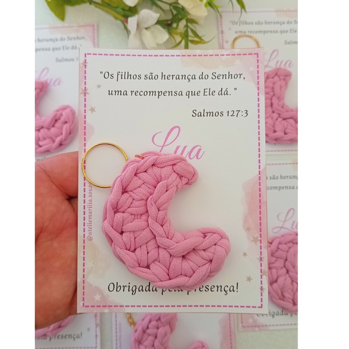 Imagem 2 - Kit c/ 10 Chaveiro Lua com Cartão