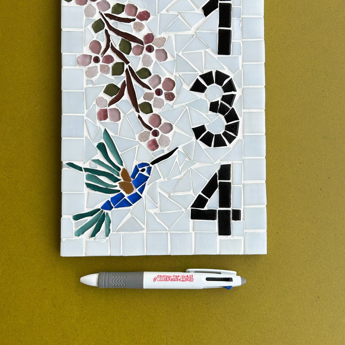 Imagem 5 - Número para Apartamento em Mosaico Cerejeira e Beija Flor