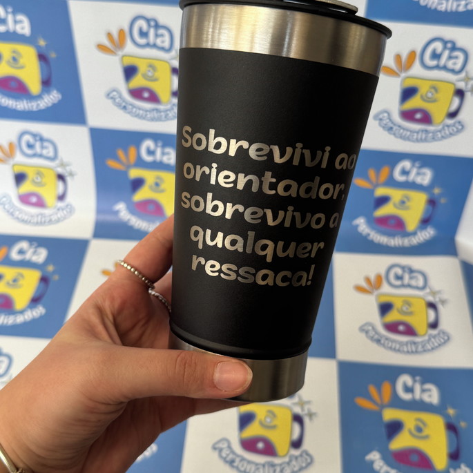 Imagem 1 - Presente para Avós Copo Térmico 470ml com Foto dos Netos
