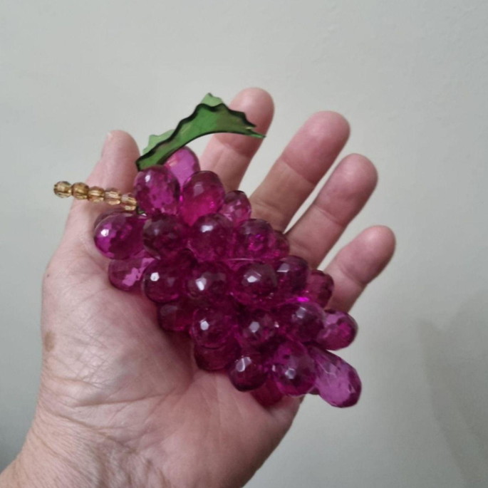 Imagem 3 - Kit com Dois Cacho de Uva em Pedraria 10 cm