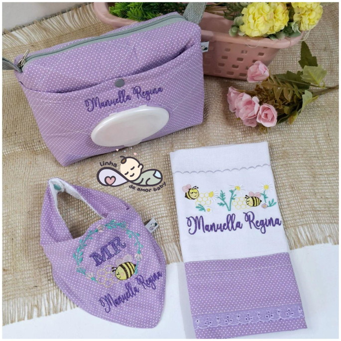 Imagem 1 - Kit Bebê Personalizado com 03 Itens
