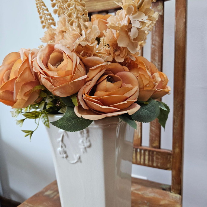 Imagem 3 - Vaso Grande de Louça com Flores