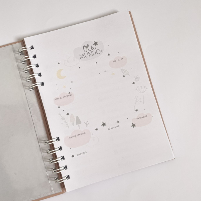 Imagem 2 - Kit Livro do Bebê + Caderneta de Vacina | Hotstamp Lavandas
