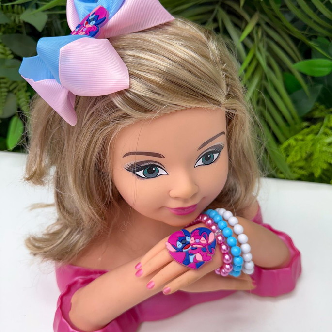Imagem 4 - Laço de Cabelo Stitch com Kit Pulseiras