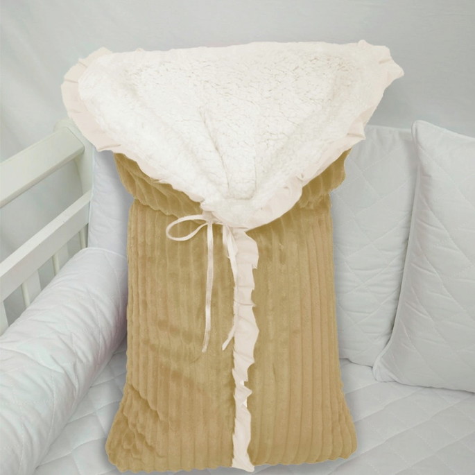 Imagem 4 - Porta Bebe Plush Saco Bebe Macio Quentinho Sherpa Carneiro