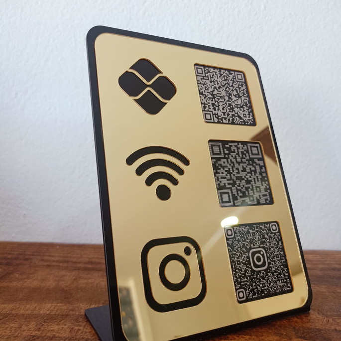 Imagem 3 - Placa Qr Code, Display Qr Code, Plaquinha Pix, Placa Pix