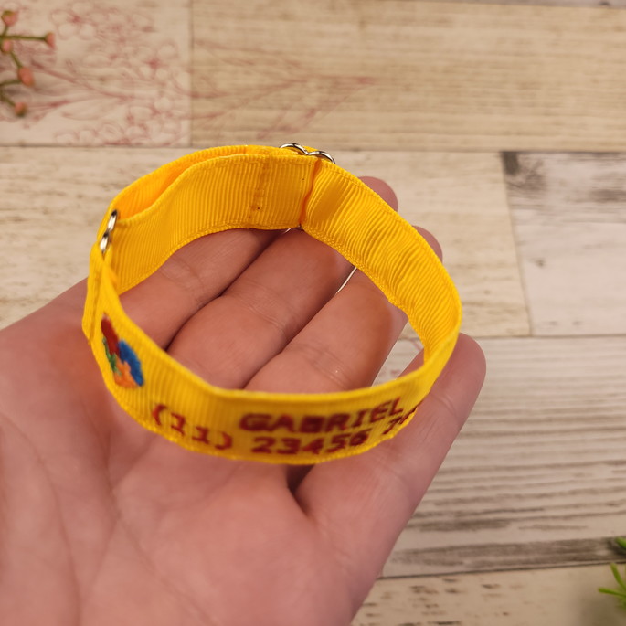 Imagem 5 - Pulseira de Identificação com Alerta Médico - Amarelo