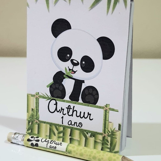 Imagem 3 - Bloquinho com Mini Lápis Panda