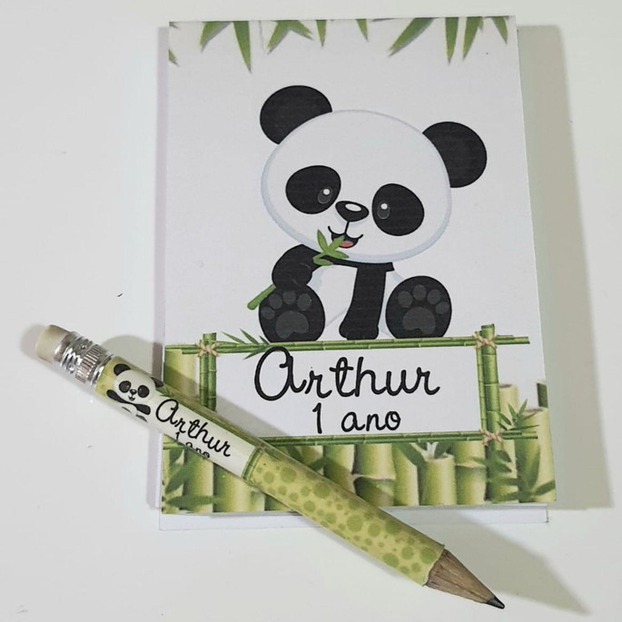 Imagem 4 - Bloquinho com Mini Lápis Panda