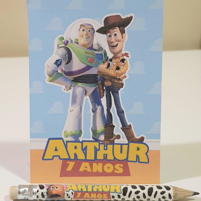 Imagem 1 - Bloquinho com Mini Lápis Toy Story