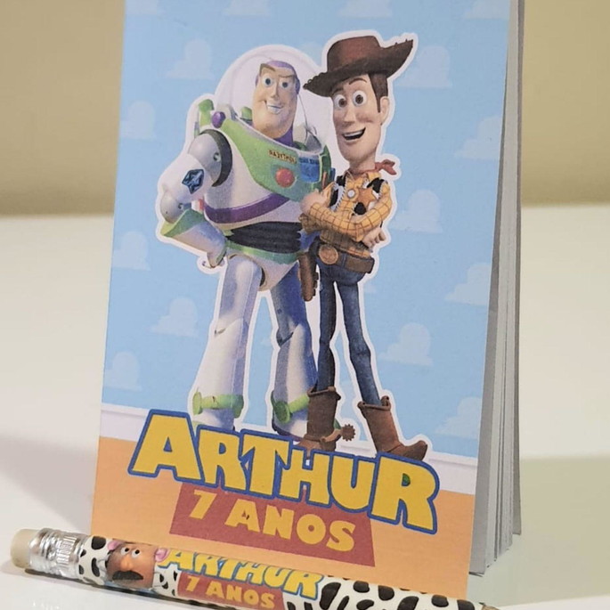 Imagem 2 - Bloquinho com Mini Lápis Toy Story