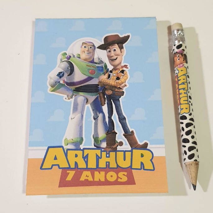 Imagem 5 - Bloquinho com Mini Lápis Toy Story