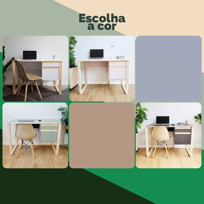 Imagem 2 - Mesa de Computador com Porta e Gaveta