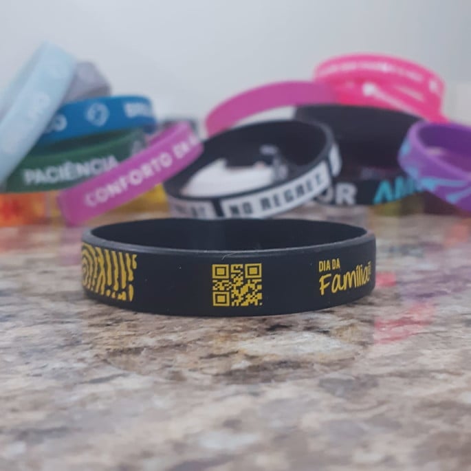 Imagem 4 - Pulseiras de Silicone com Qr Code (kit com 100un.)