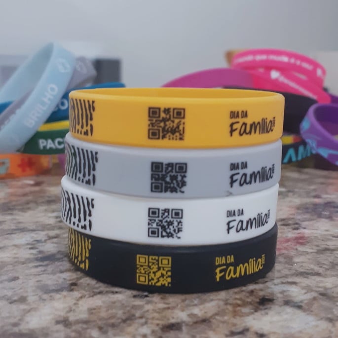 Imagem 2 - Pulseiras de Silicone com Qr Code (kit com 200un.)
