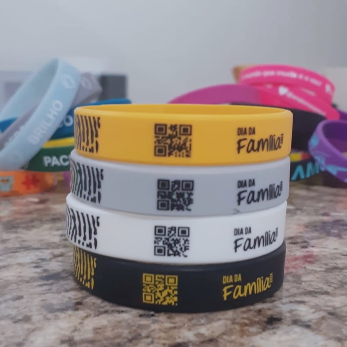 Imagem 3 - Pulseiras de Silicone com Qr Code (kit com 300un.)