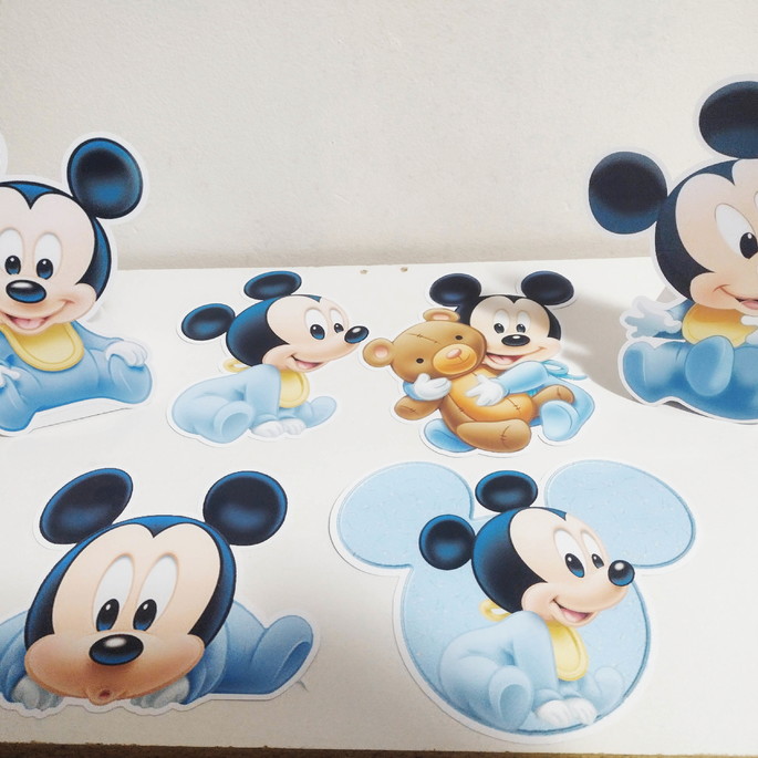 Imagem 2 - 5 Display Papel Glossy com Base para Mesa - Mickey Baby
