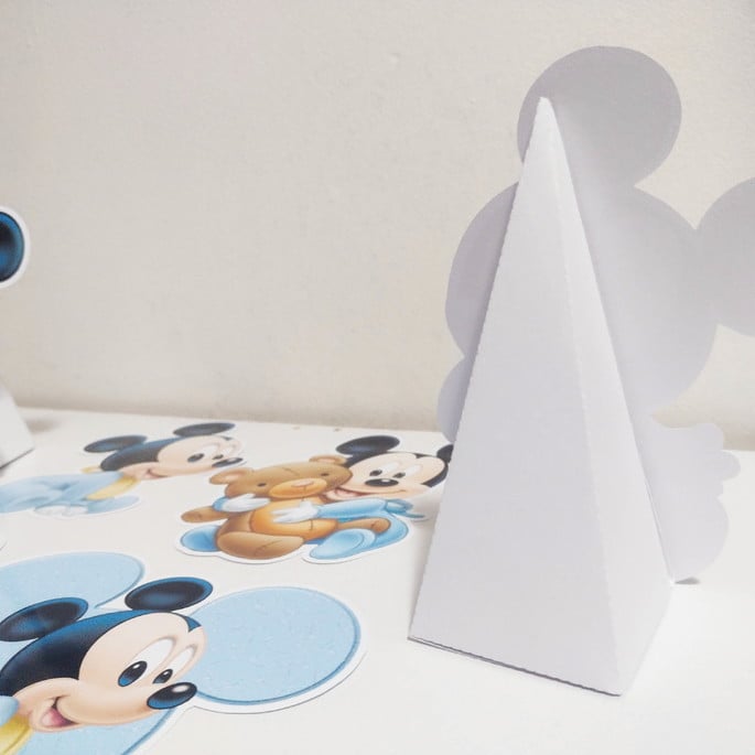 Imagem 3 - 5 Display Papel Glossy com Base para Mesa - Mickey Baby