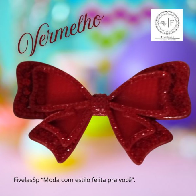 Imagem 5 - Laço de Tela com Strass Resistente Pacote com 1 Par