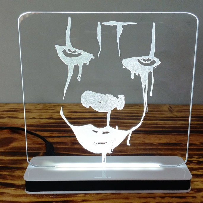 Imagem 1 - Abajur de Led 3d Personalizado It a Coisa