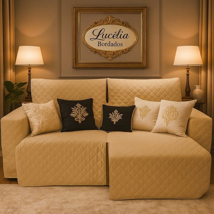 Imagem 2 - Capa para Sofá Retrátil Assento 1,60 2mod c/ Elastico B. C.