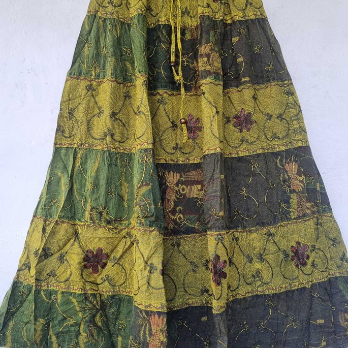 Imagem 4 - Saia Indiana Patchwork Longa