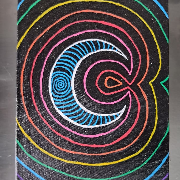 Imagem 1 - Mini Quadro Lua sem Cavalete