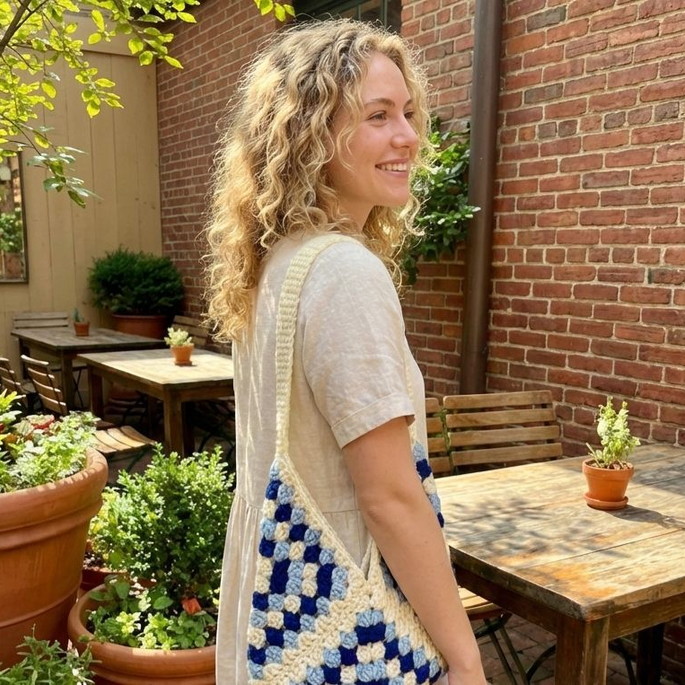 Imagem 2 - Bolsa Crochê Triangular