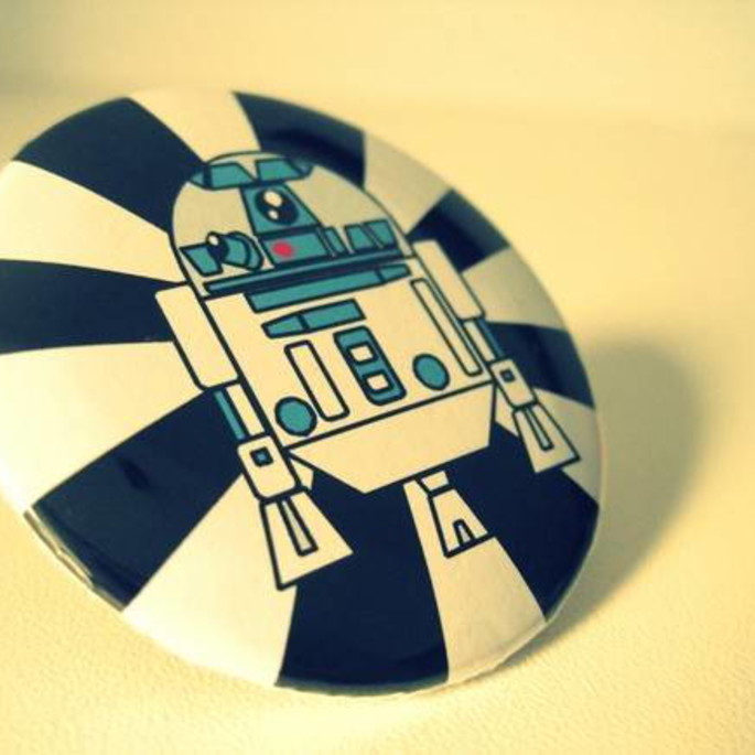 Imagem 1 - button R2D2 4,5cm