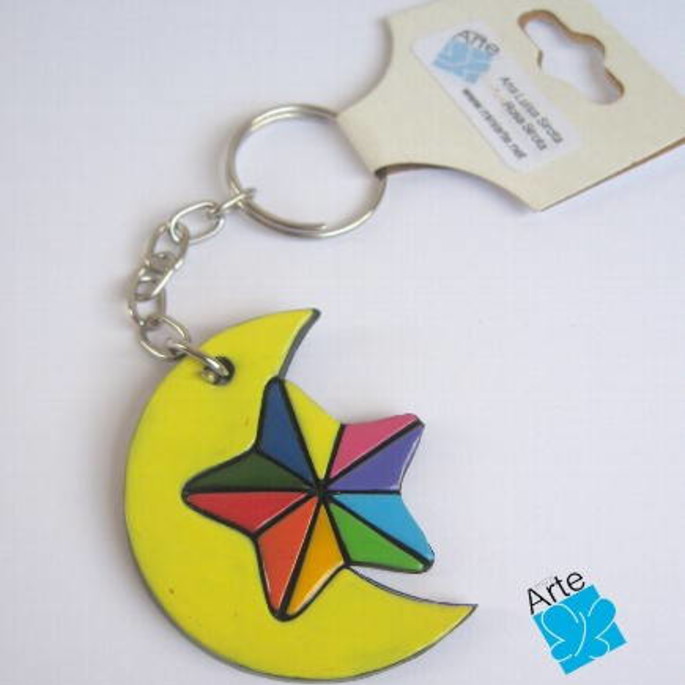 Imagem 1 - Chaveiro LUA E ESTRELA