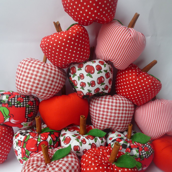 Imagem 2 - Maçãs Patchwork com tag