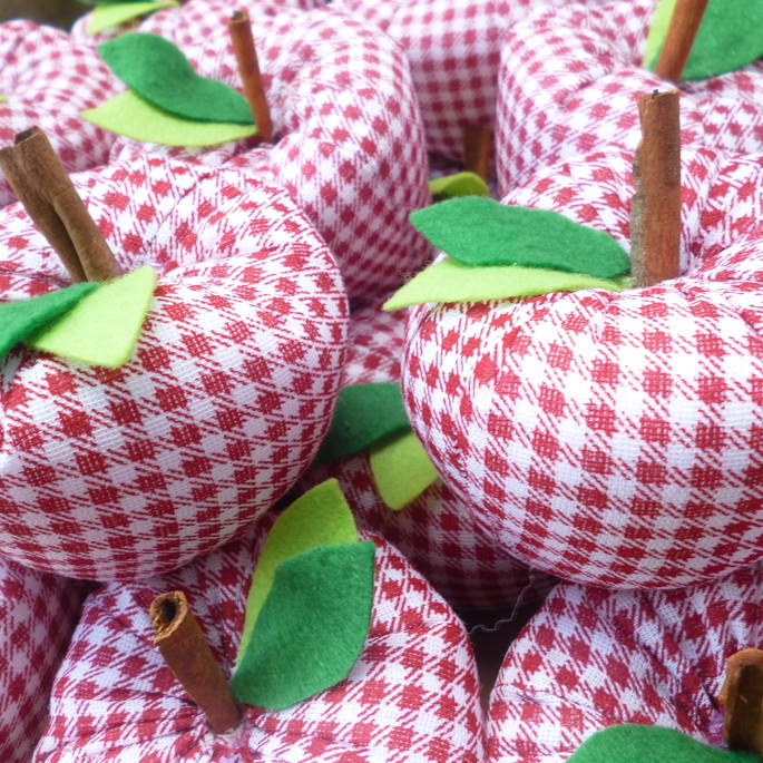 Imagem 3 - Maçãs Patchwork com tag