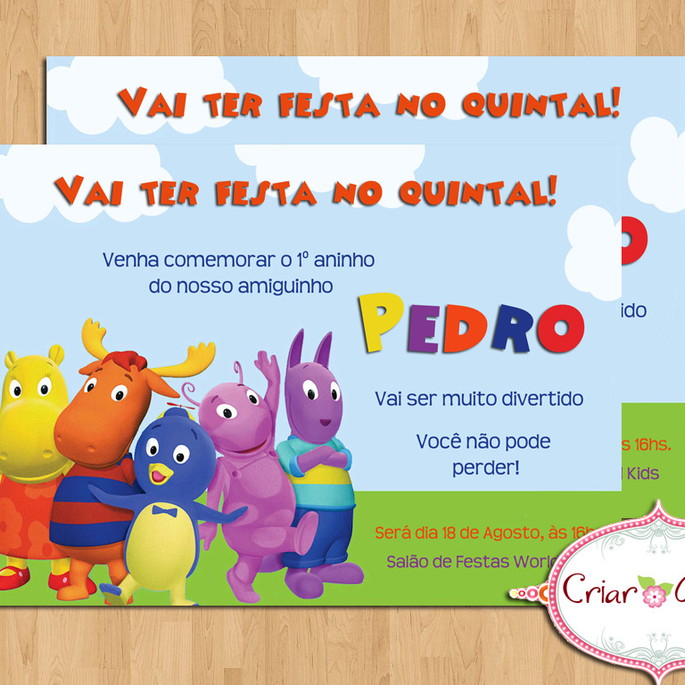 Imagem 1 - Convite digital Backyardigans