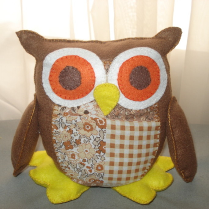 Imagem 1 - Coruja Patchwork