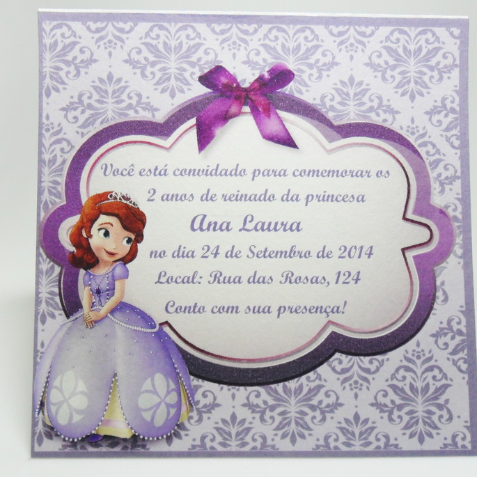 Imagem 2 - Convite Princesa Sofia