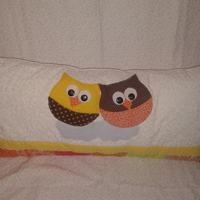 Imagem 1 - Almofada retangular com coruja
