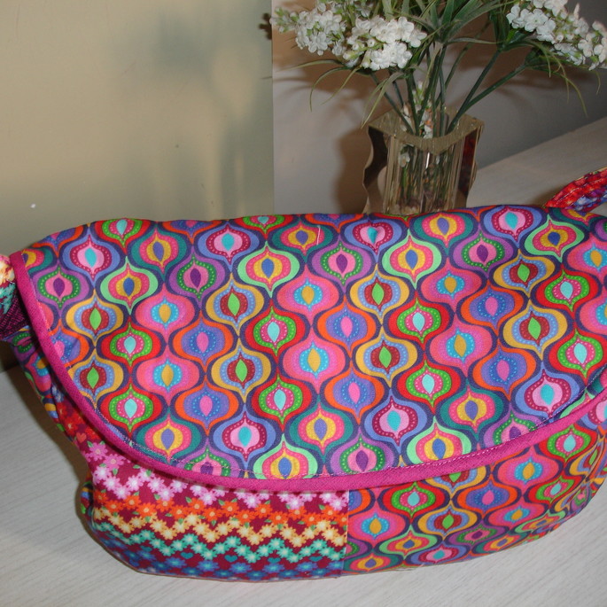 Imagem 4 - Bolsa carteiro patchwork